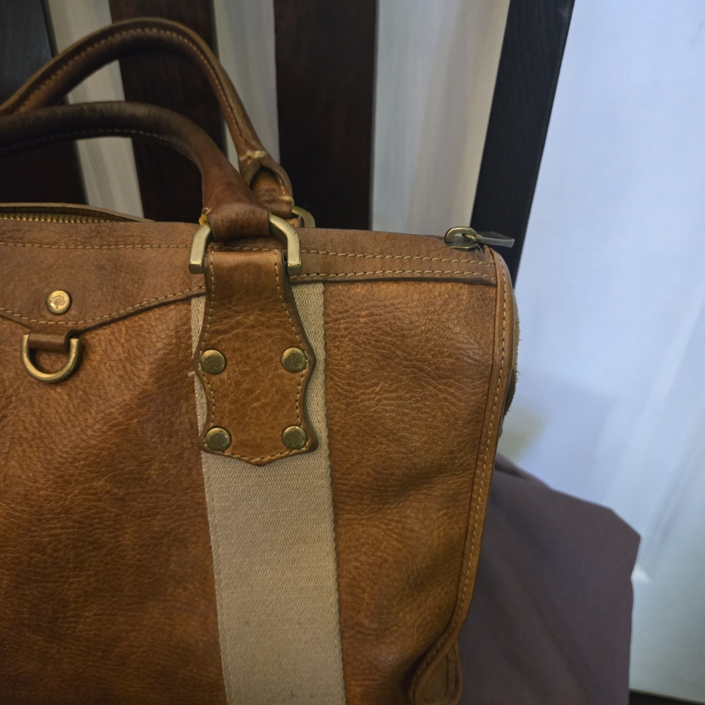 Women's Mulberry Cognac leather with tan color strap. - Picture 5 of 16